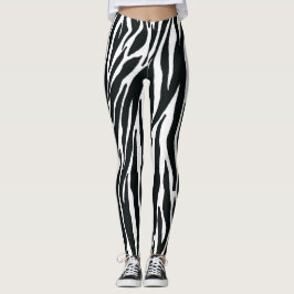 Zebra tryck Leggings