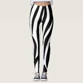 Zebra tryck leggings
