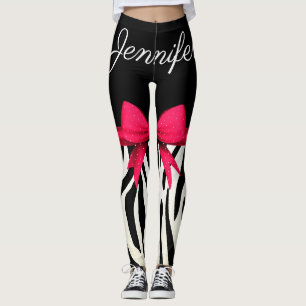 Zebra tryck leggings
