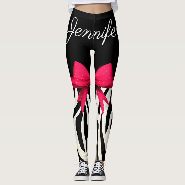 Zebra tryck leggings (Framsida)