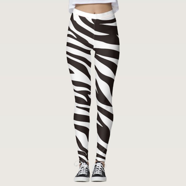 Zebra tryck leggings (Framsida)