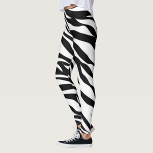 Zebra tryck leggings