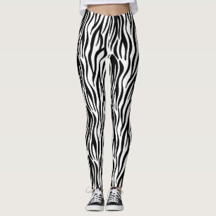 Zebra tryck leggings