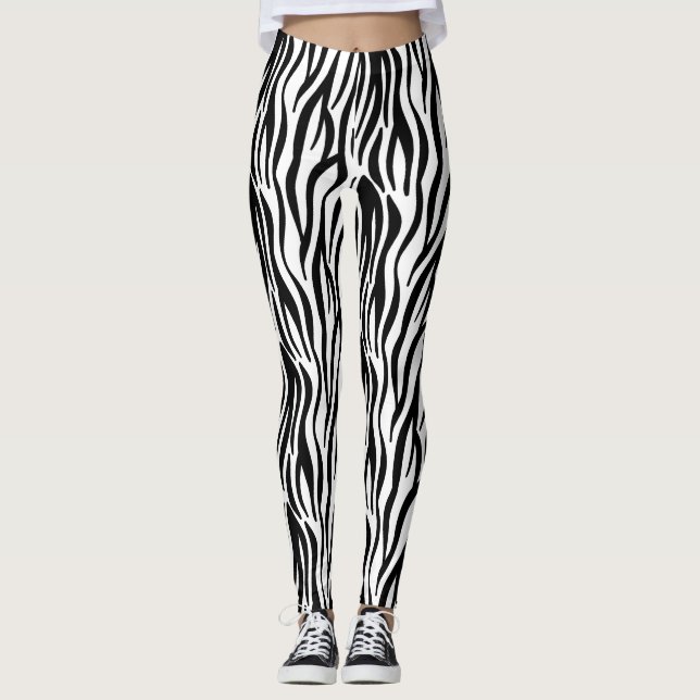 Zebra tryck leggings (Framsida)