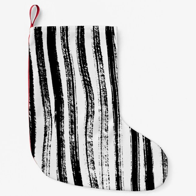 Zebra tryck liten julstrumpa (Framsidan)