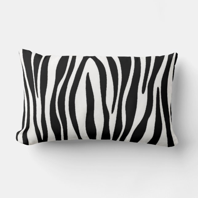 Zebra tryck lumbarkudde (Framsida)