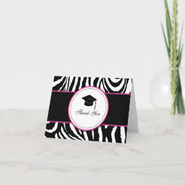 Zebra tryck med locket: Rosor Tack Kort