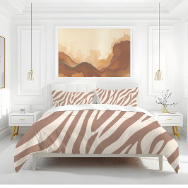 Zebra tryck Mocha Mousse
