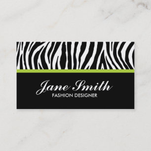 Zebra tryck Modern Elegant Snyggt Classy Visitkort