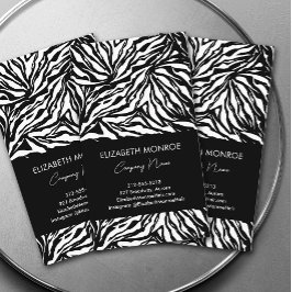 Zebra tryck Modern Visitkort