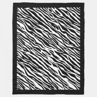 Zebra tryck Mönster Fleece Blanket