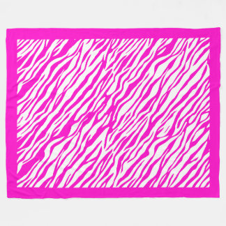 Zebra tryck Mönster Fleece Blanket