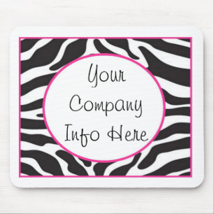 Zebra tryck Mousepad Musmatta