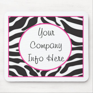 Zebra tryck Mousepad Musmatta