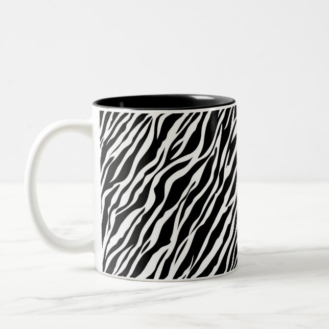Zebra tryck Mugg (Vänster)