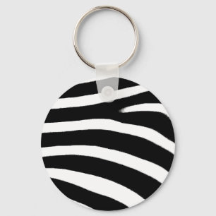 Zebra tryck nyckelring