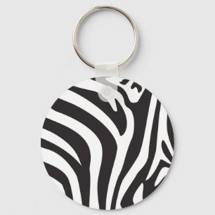 Zebra tryck nyckelring
