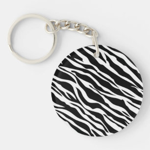 Zebra tryck Nyckelring