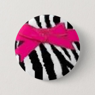Zebra tryck och pilbågen knäppas knapp