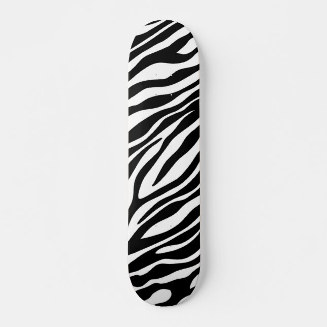 Zebra tryck old school skateboard bräda 18 cm (Framsida)