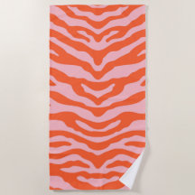 Zebra tryck Orange och Rosa