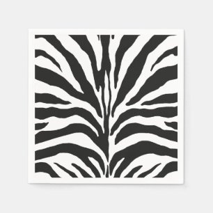 Zebra tryck pappersservett