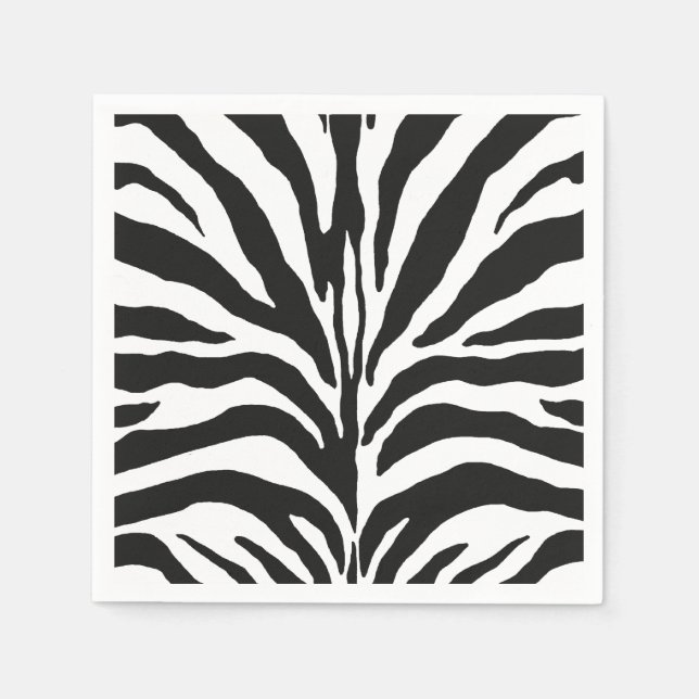 Zebra tryck pappersservett (Framsidan)