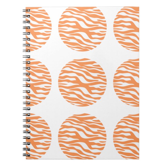 Zebra tryck Polka dots anteckningsbok (Framsidan)