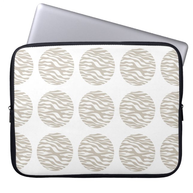 Zebra tryck Polka dots Electronics Sleeve (Framsidan)