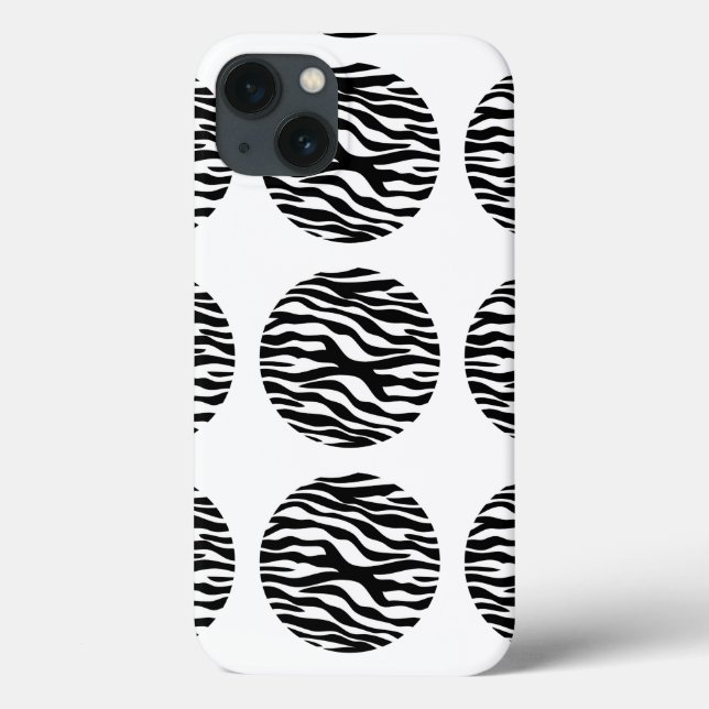 Zebra tryck Polka dots iPad BT Fodral (Baksida)