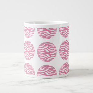 Zebra tryck Polka dots Jumbo Mugg
