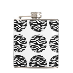 Zebra tryck Polka dots-kolv Fickplunta