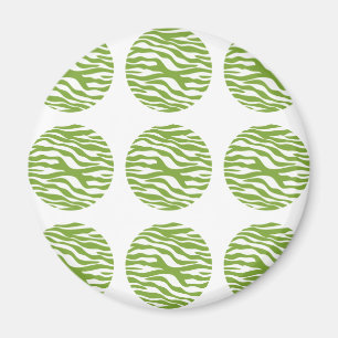 Zebra tryck Polka dots Magnet