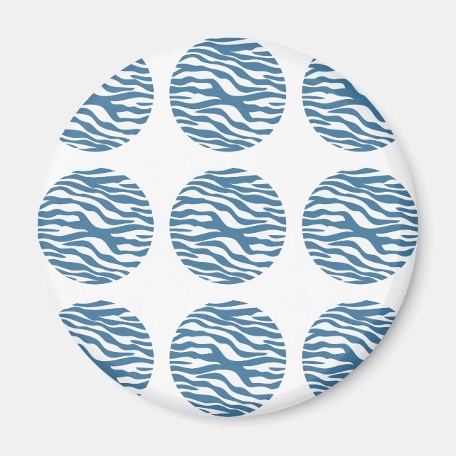 Zebra tryck Polka dots Magnet (Framsidan)