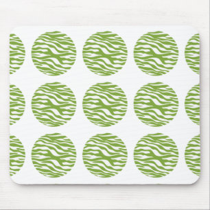 Zebra tryck Polka dots Mousepad Musmatta