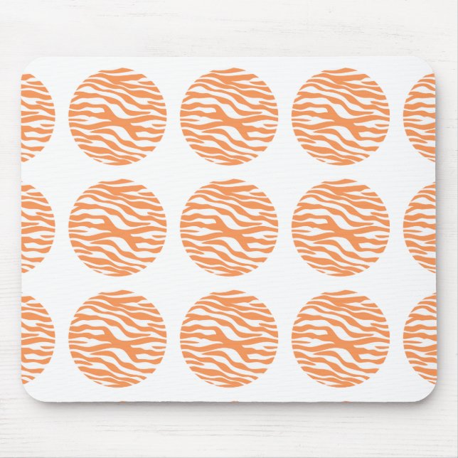 Zebra tryck Polka dots Mousepad Musmatta (Framsidan)