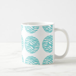 Zebra tryck Polka dots Mugg