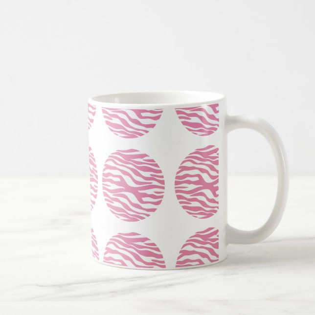Zebra tryck Polka dots Mugg (Höger)