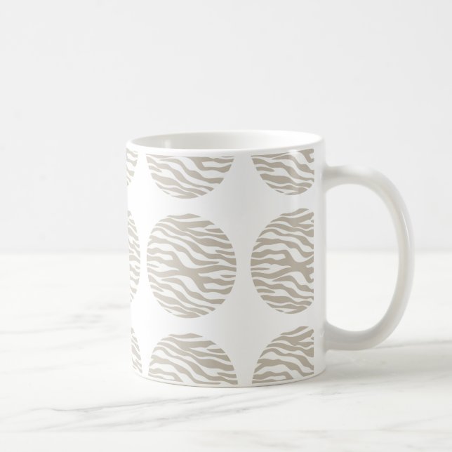 Zebra tryck Polka dots Mugg (Höger)