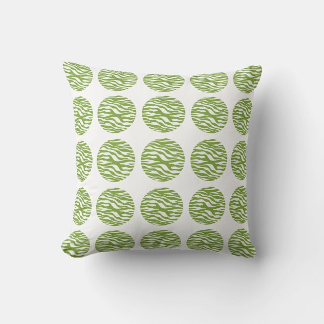 Zebra tryck Polka dots Pillow Kudde (Framsida)