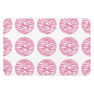 Zebra tryck Polka dots Premium Magnet