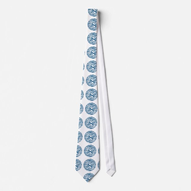 Zebra tryck Polka dots Tie Slips (Framsida)