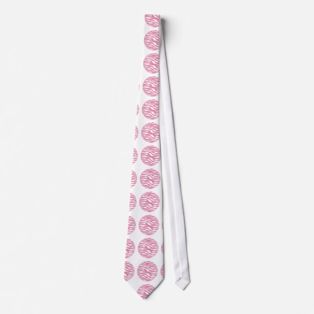 Zebra tryck Polka dots Tie Slips (Framsida)