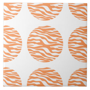 Zebra tryck Polka dots Tile Kakelplatta