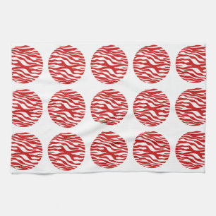 Zebra tryck Polka dots Towel Kökshandduk