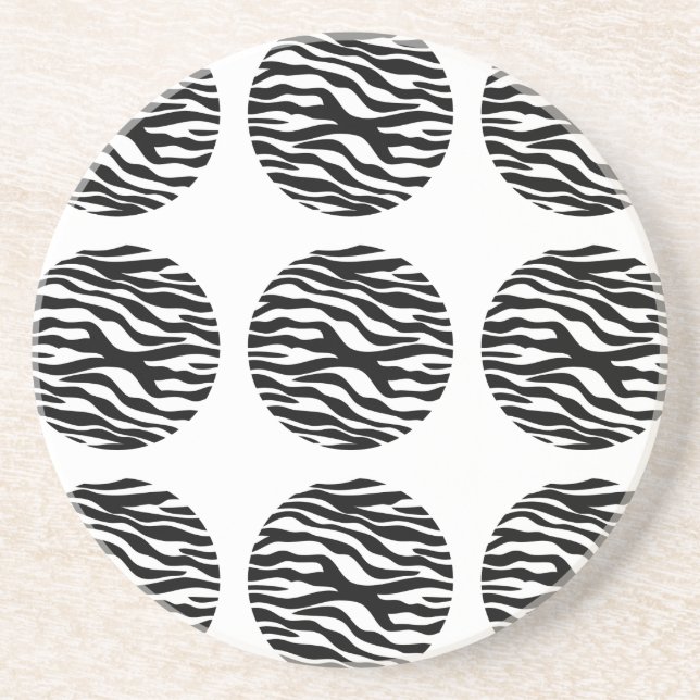 Zebra tryck Polka dots Underlägg (Framsidan)