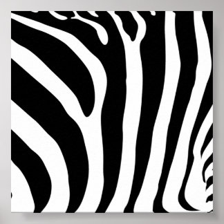 Zebra tryck Poster