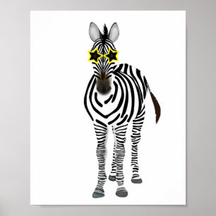Zebra tryck, Poster Pappert värde (projektionsyta)