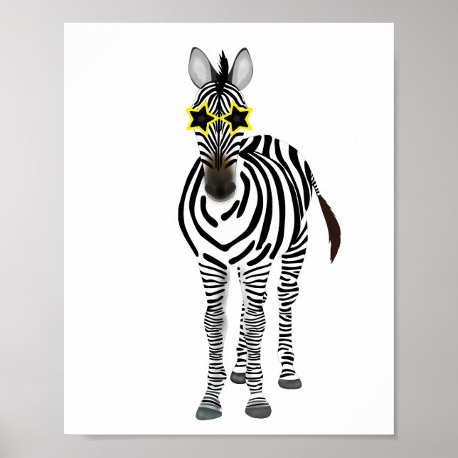 Zebra tryck, Poster Pappert värde (projektionsyta) (Framsidan)