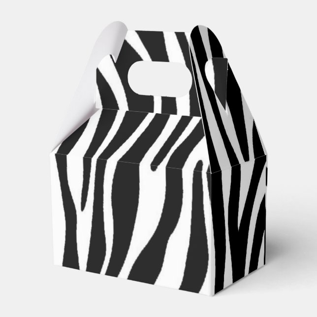 Zebra tryck presentaskar (Framsidan Sidan)